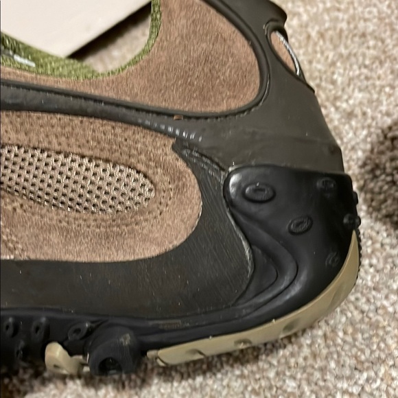 Merrell Brown and Green Athletic Shoes Hiking Boots - Picture 5 of 11